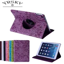Чехол для iPad Air/Air 2/для iPad 9,7 дюймов / YRSKV 360 виноградный узор искусственная кожа Вращающийся Смарт Стенд планшет