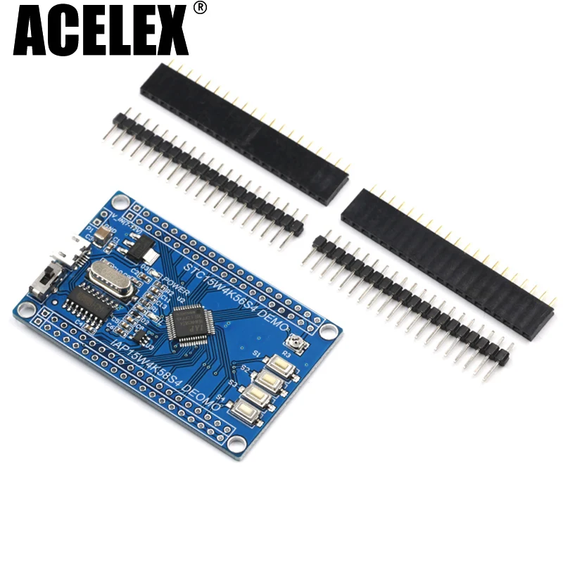 

STC15 small system board IAP15W4K58S4 core board STC15W4K56S4 Supports UART