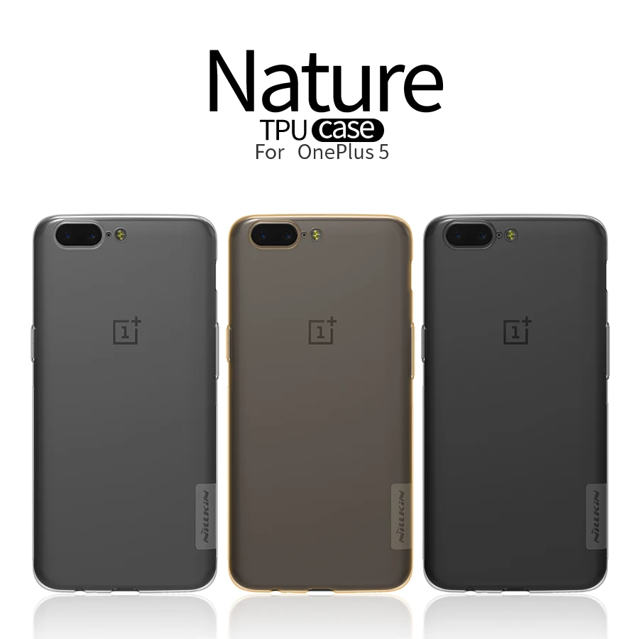 oneplus 5 oneplus5 TPU Case Nillkin Gel Clear Transparent Nature Silicone Cover For oneplu5 A5000 one plus (5.5'') cover case |