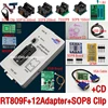 Programador Original RT809F + 12 adaptadores + clip IC sop8 + CD + 1,8 V/SOP8 adaptador VGA LCD ISP programador adaptador universal ► Foto 1/6