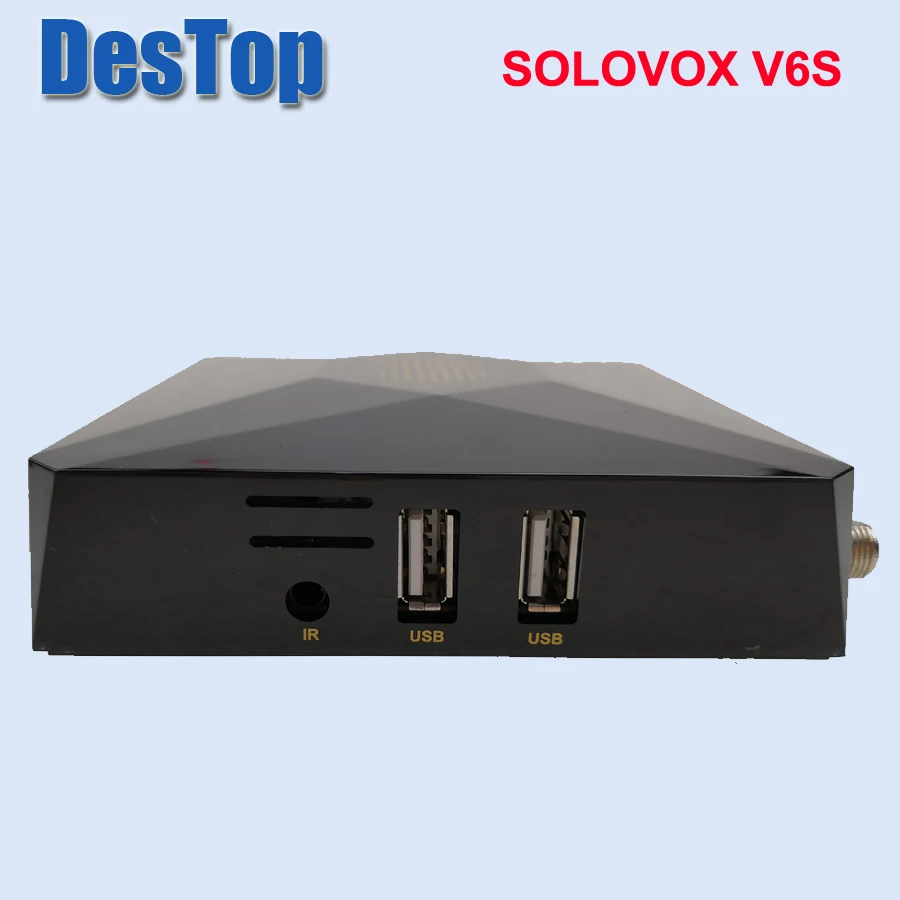 Подлинная SOLOVOX V6S 1 шт. Мини V6S спутниковый ресивер Поддержка 2 USB веб-ТВ Карта обмен Youporn usb wifi опция