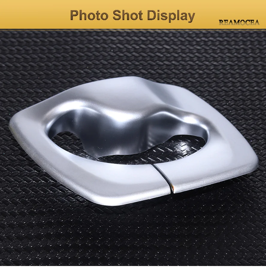 Reamocea Silver Chrome Car B Pillar Seat Safty Belt Decoration Cover Trim For BMW 5 Series F10 2011 2012 2013 2014 2015 (11)
