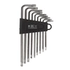Шестигранный Ключ Torx Star, шестигранный ключ, набор инструментов с отверстиями, набор инструментов-серебристый + черный зажим T6,T7,T8,T9,T10,T15,T2, 9 ш... ► Фото 1/6