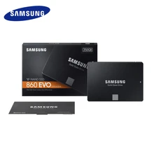 SAMSUNG SSD 860 EVO 250GB 500GB 1 ТБ Внутренний твердотельный диск HDD SATA3 жесткий диск для 2,5 дюймового ноутбука Настольный ПК TLC