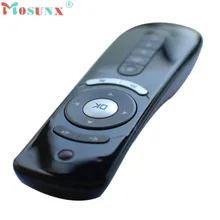 Diseño 2017 de La Manera Genuina Mini Fly Air Ratón Del Giroscopio Mini Fly Air Mouse T2 2.4G 3D Wireless Remoto de Detección de Aire ratón