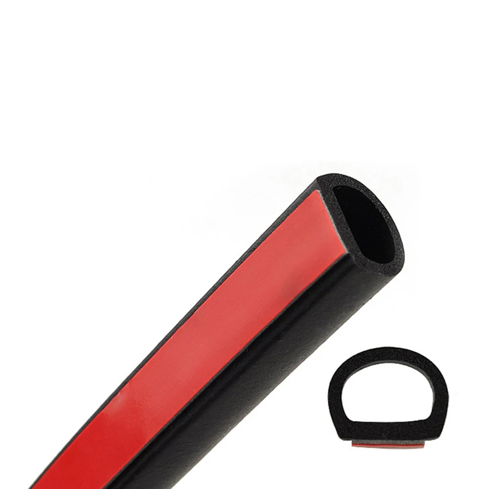 4Meter-Big-D-Type-Car-Rubber-Seal-Sound-Insulation-Car-Styling-Door-Seal-Strip-Weatherstrip-Car 2