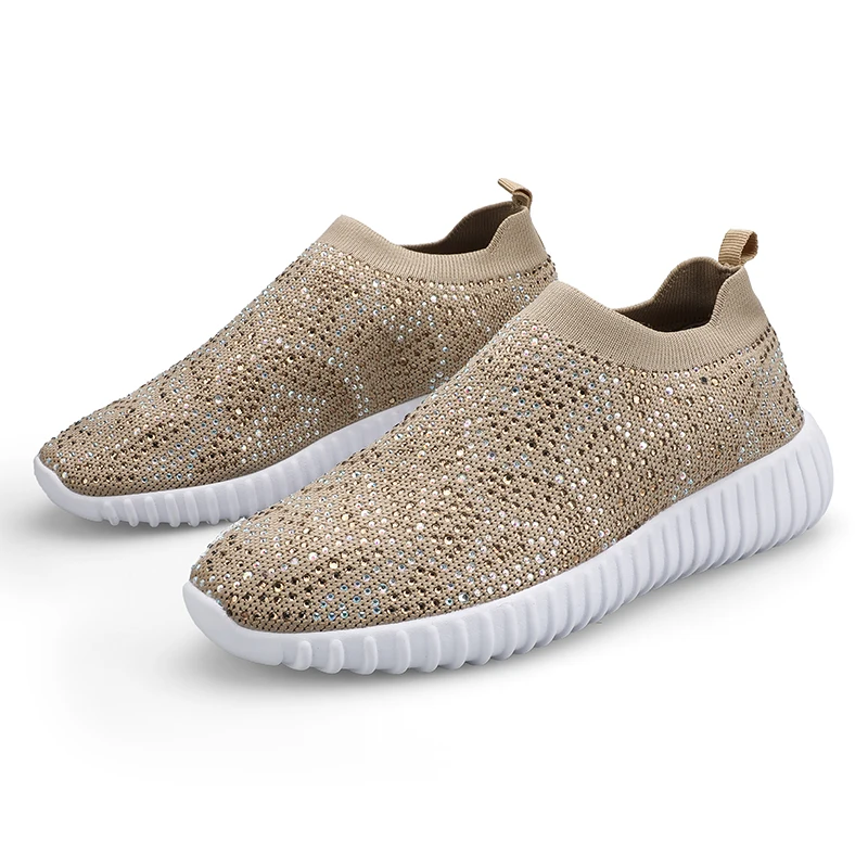 TOSJC النساء الربيع الصيف الصمام lgiht الوزن متعطل بلينغ سيدة حذاء كاجوال رياضية أحذية مشي zapatos دي موهير