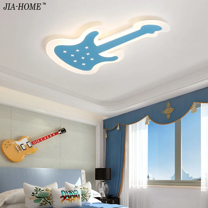 

Dimming ceiling lights blue yellow pink for boy girls room bedroom children led ceiling lamp home light luminarias Plafonnier