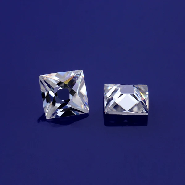 Cheestar Gems Loose Moissanites Stone GH Color 3*3mm Square French Cut Near White Moissanites Gemstone Diamonds