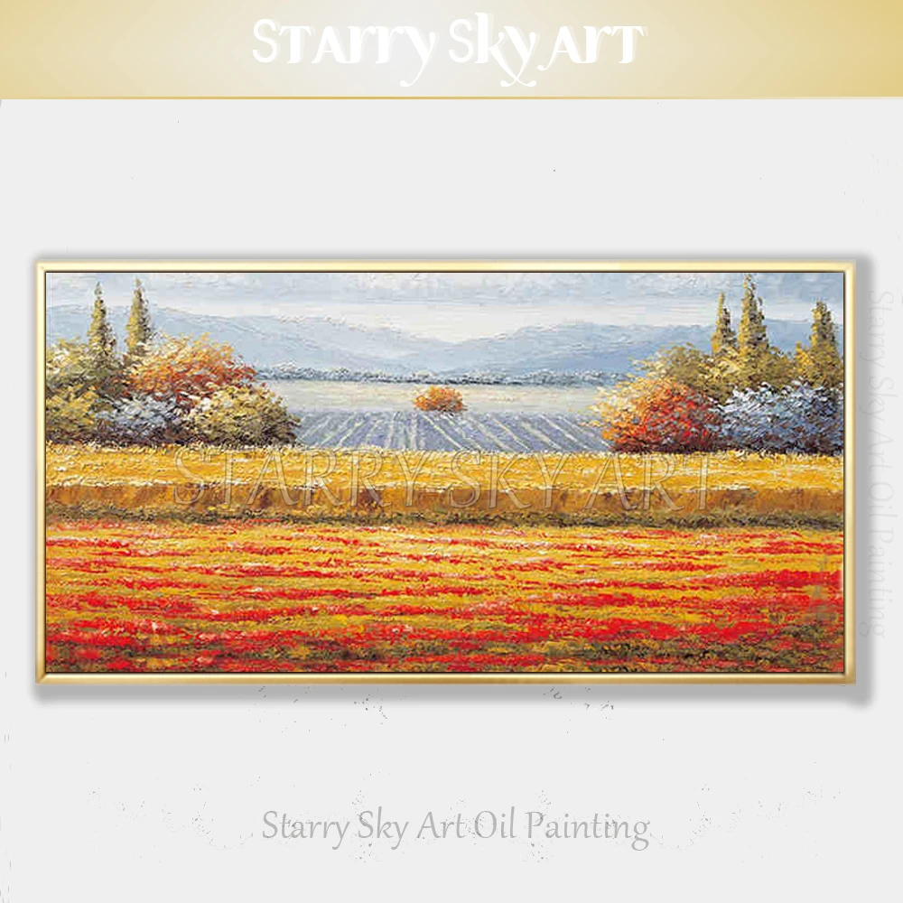 Новая коллекция художник ручная роспись высокое качество импрессионистов пейзаж маслом на холсте красивый пейзаж для декора стен