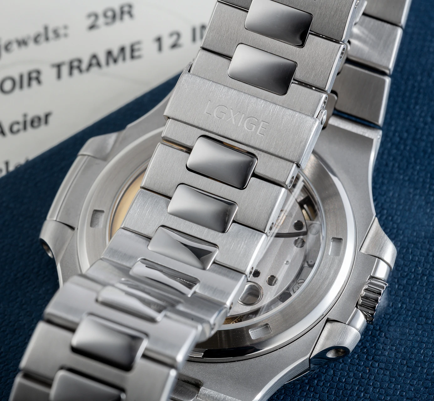 Автоматические механические часы для мужчин из нержавеющей стали со светящимися стрелками Nautilus часы лучший бренд класса люкс для мужчин AAA Patek LGXIGE наручные часы PP