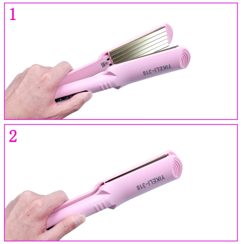 Hair Curler Hair Waver Curling Iron Hairdressing Styling Tool Pink Electric Woman Curly Wavy Hair Salon Modelling Styler (7)