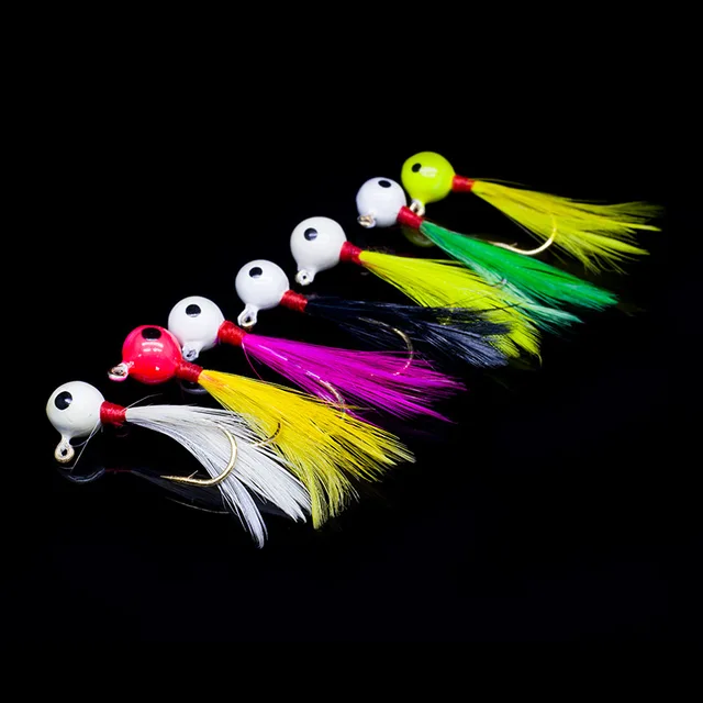 Buy 50PCS Micro Jigs Head Sunfish Lures Ball Lead Head