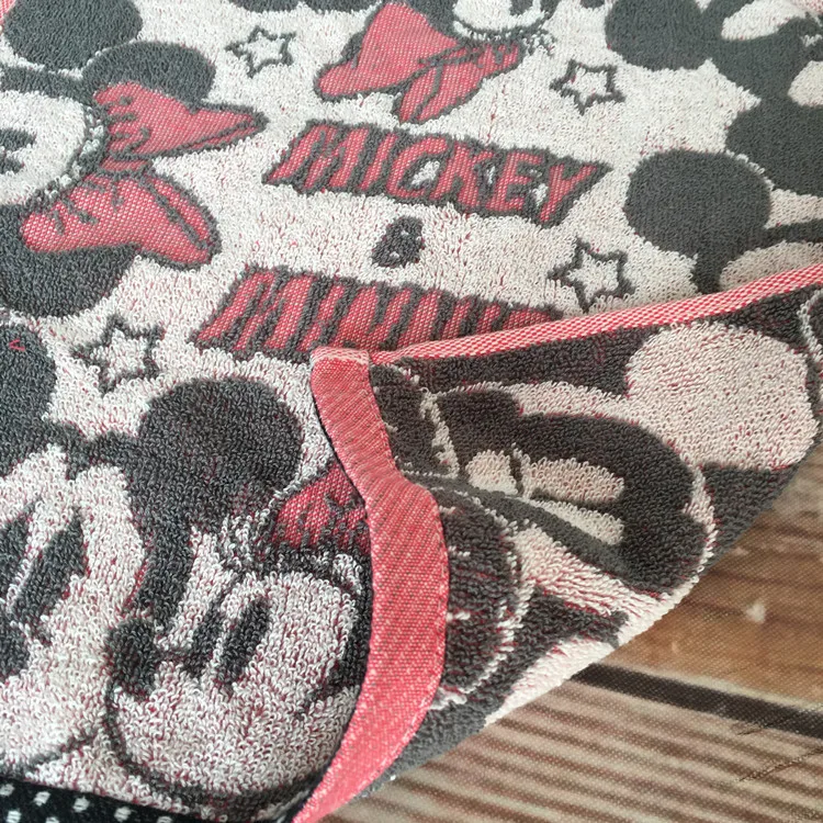 Disney хлопок Микки и Минни Маус платок лето дети мальчик девочка взрослых мультфильм полотенце путешествия полотенце мягкое лицо полотенце для рук 35x35 см