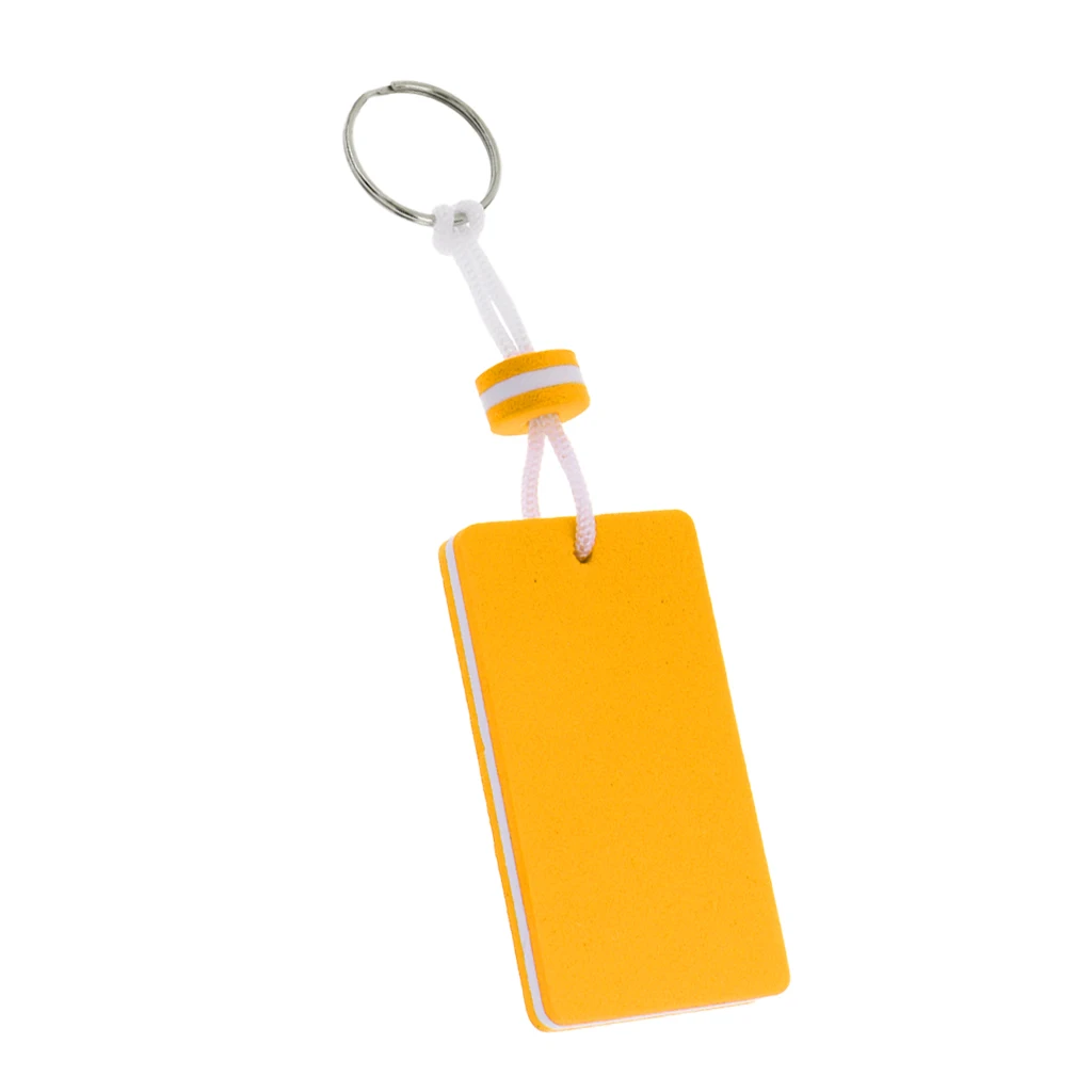 Yacht Boating Drifting Sailing Buoyant Floating Key Chain Key Ring Keys Holder- Rectangle Shaped for Fishing Surfing Kayak