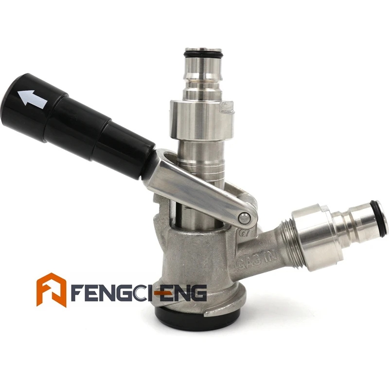 

Commercial Keg convert to Cornelius Ball Lock Keg Kit, D System 304SS Keg Coupler & 304SS Sanke Coupler to Corny Keg Post Kits