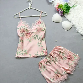 

2019 2019 New Top Short Pajamas Sets Lingerie Temptation Babydoll Underwear V-Neck Nightgown Lady Off Shoulder Pajamas Female