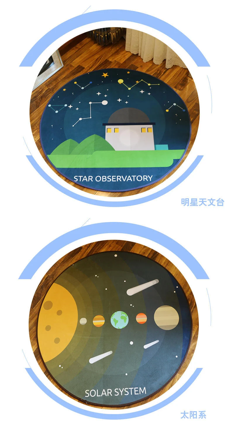 Круглый Детский номер мультфильм супер мягкий ковер, прикроватный столик для спальни/Подушка для стула, нескользящий в ванную коврик для ванной, детская ванночка коврик