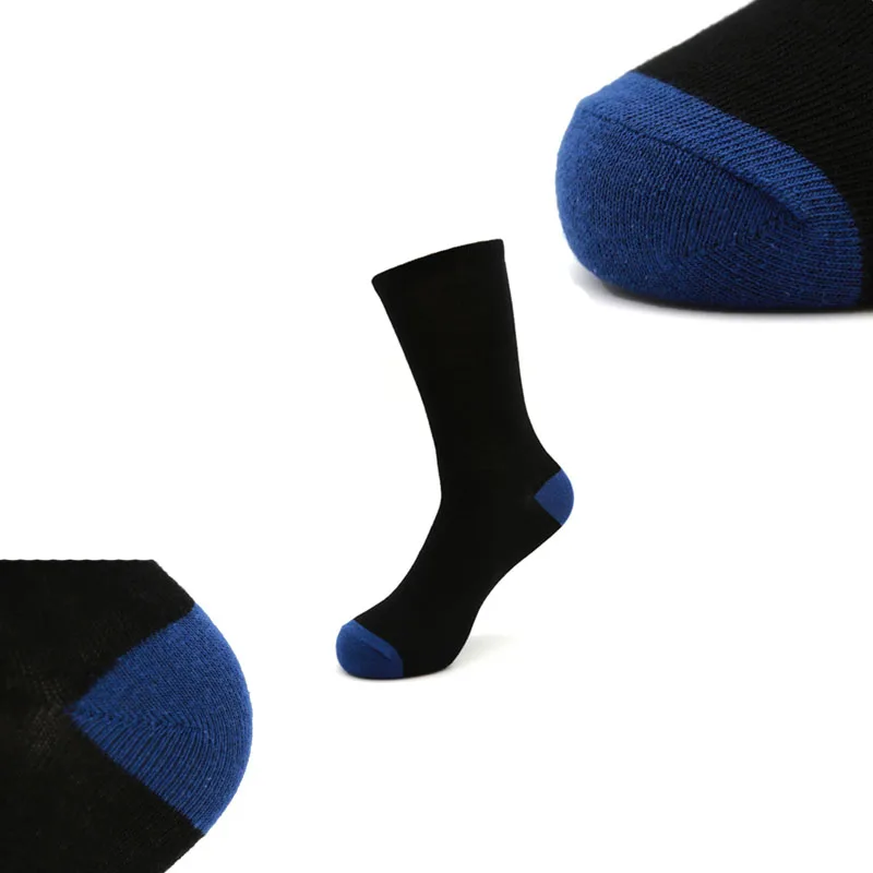 men black navy cotton crew socks casual leisure comfortable durable