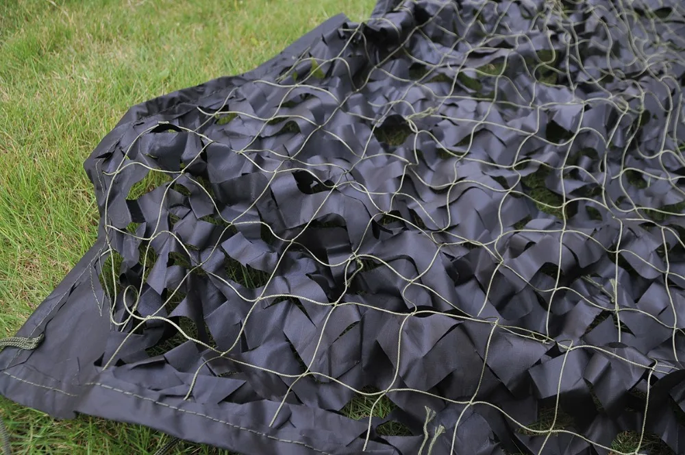 Duck blind netting Mlitary camo netting black leaf camouflage netting