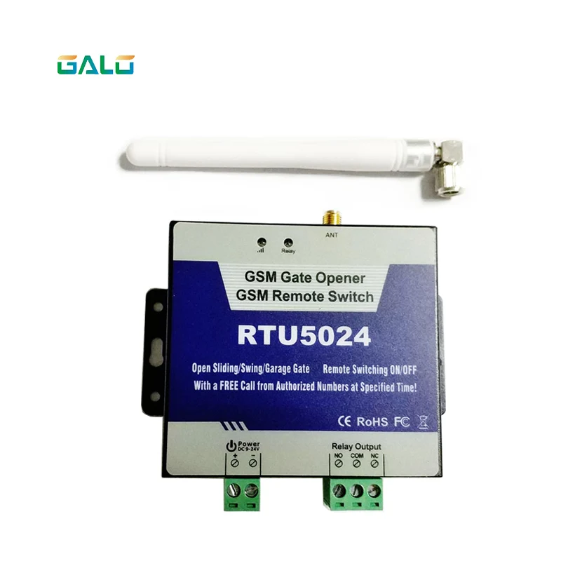 Access controller GSM-RELAY 2G GSM Remote door/gate/garage opener via SMS/Free Call Rechargeable Battery for power off alarm