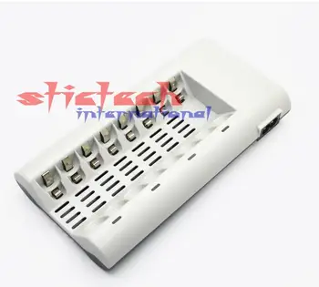 

by dhl or ems 100 sets AC 110V 220V 240V Input Smart 8 Slots LED AA AAA NiCd NiMh Rechargeable Battery Charger