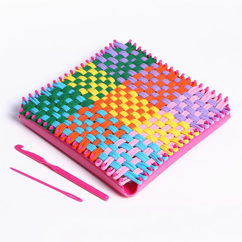 Craft Loops Weaving Loom Toy Yarn Craft Kids Learning Educational Toys Knitting Machine Weaving Knit Loom For Bag DIY Craft Tool (11)