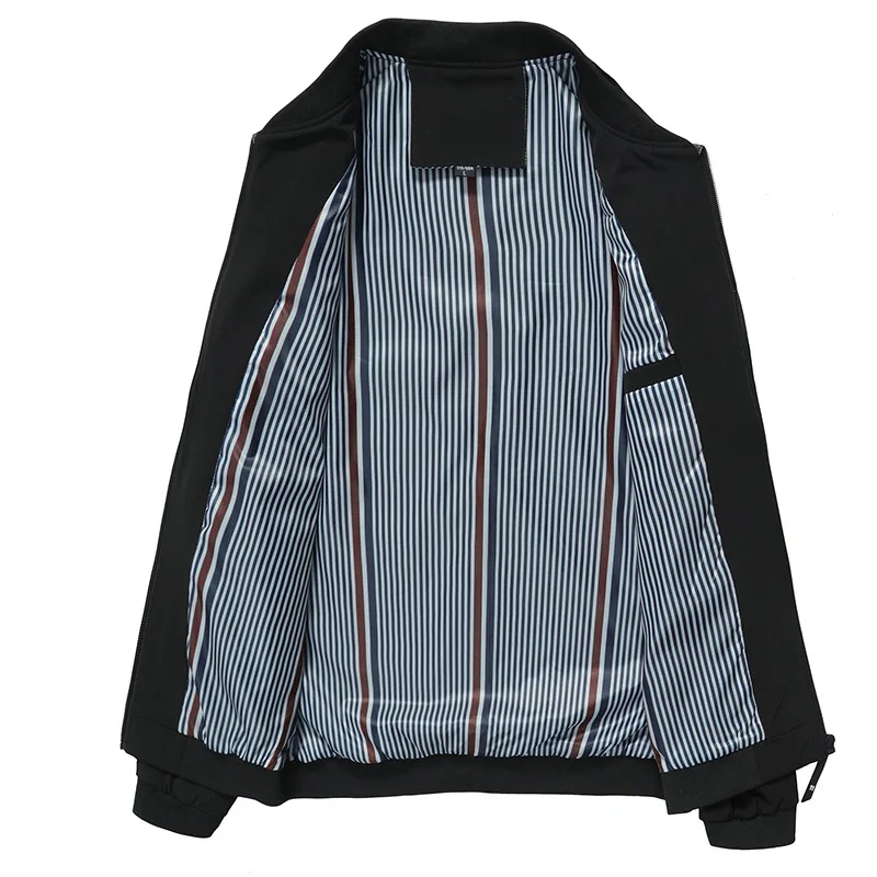 Günstige DIMUSI Herbst Herren Jacke Stehen Kragen Windjacke Männlichen Blau Baseball Jacken Beiläufige Dünne Hohe Qualität Größe M 4XL, PA072