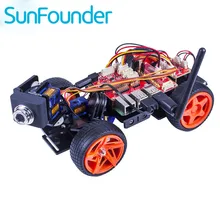 SunFounder Raspberry Pi de Smart Car Video KitV2.0 Visual Gráfica Lenguaje de Programación de Control Remoto por IU en Windows/Mac y Web