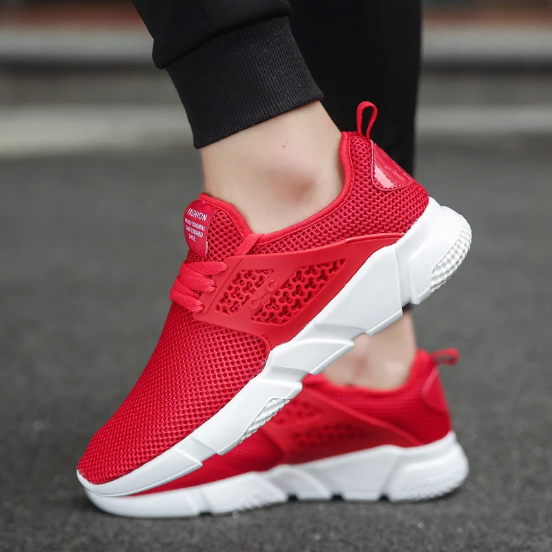 

Teens Popular running shoes for man Breathable Male Sneakers Adult Non-Slip Outsole Brand Comfortable Lace-Up jogging Footwear