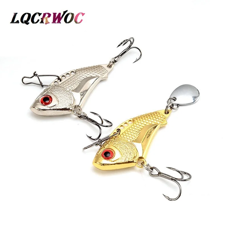 

2019 NEW Metal VIB lures 45mm 15g fishing spoon lure spinnerbait jigging tackle jerkbait vibration trout china winter hard ice