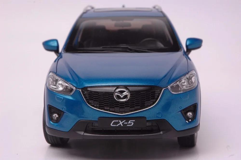 1:18 литая модель для Mazda CX-5 синий внедорожник игрушечный автомобиль миниатюрная коллекция подарок CX5 CX 5