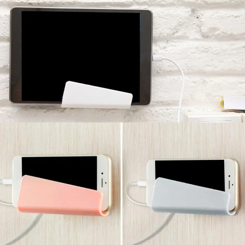 Mobile Phone Wall Charger Adapter Charging Holder Hanging Stand Bracket