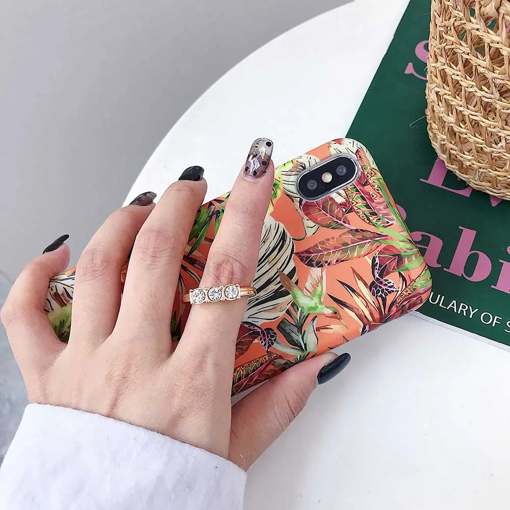 Чехол для телефона Boucho Finger Ring iPhone XS MAX XR X 6 6S 7 8 Plus винтажный мраморный чехол с