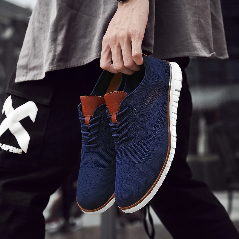 mens knit casual shoes