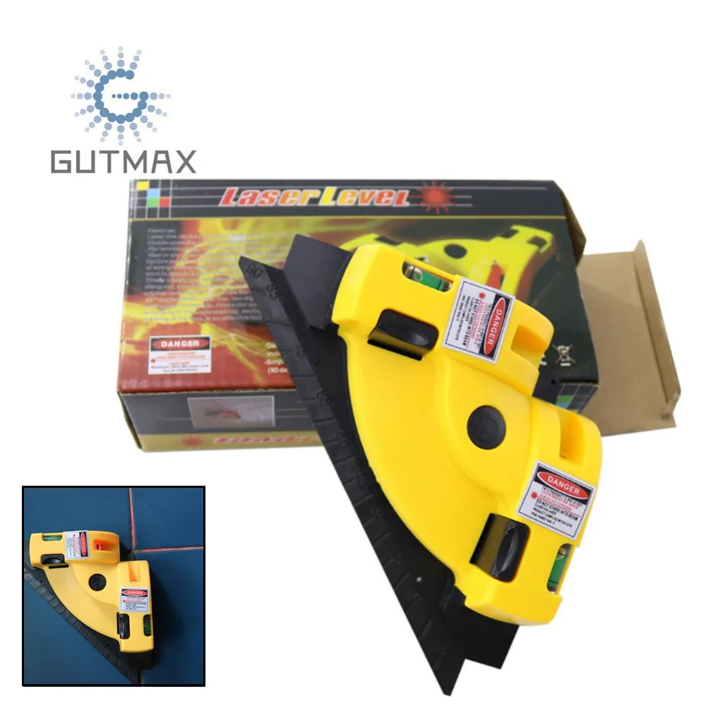 

GUTMAX 90 Degrees Infrared Laser Level Stick Ceramic Tile Right Angle Instrument Measuring Tools Laser Level Projection HY03