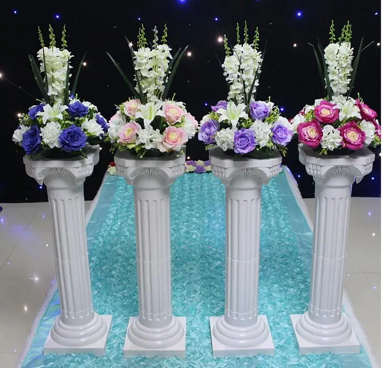 White Plastic Roman Columns Road Cited For Wedding Favors Party
