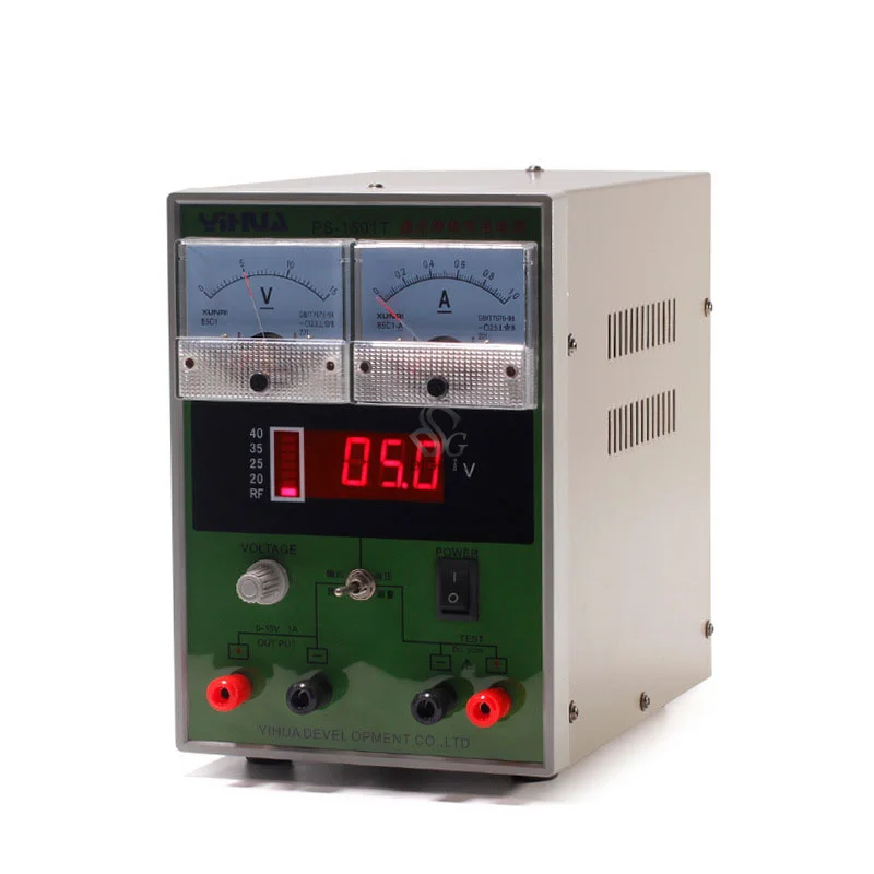 

1501T 15V 1A Adjustable DC Power Supply LED Display Mobile Phone Repair Power Test Regulated Power Supply