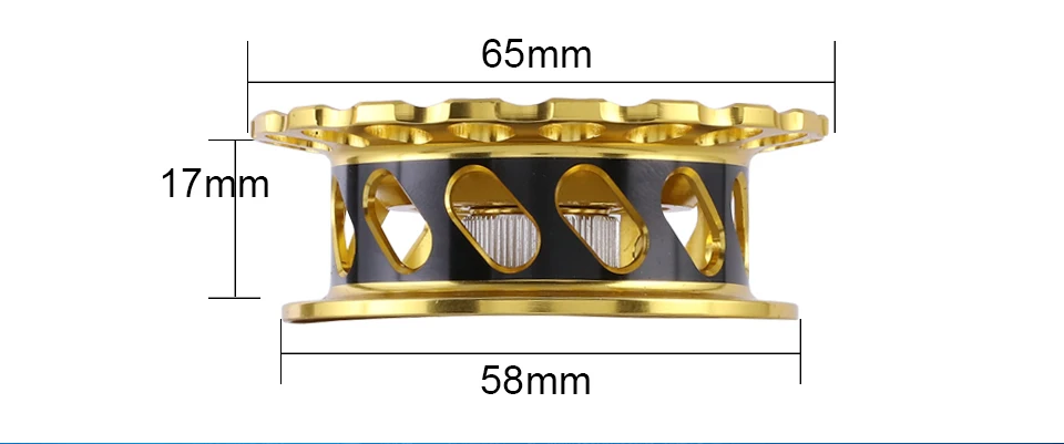 GLUREE Full Metal Fishing Rafts Saltwater Fly Fishing Reel 10+1BB 2.61LeftRight Hand Optional Bait Casting Ice Fish Wheel (11)
