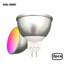 Boaz умная лампа с регулируемой яркостью MR16 5 Вт Светодиодный светильник RGBW светодиодный прожектор умный дом Светодиодный прожектор работает с Amazon Alexa и Google Home