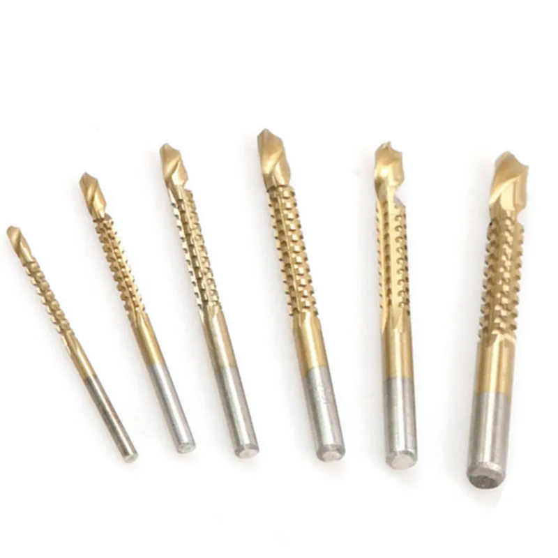 6Pc 3/4/5/6/6.5/8mm Titanium Coated HSS High Speed Steel Drill Bit Set Tool New 6Pc 3/4/5/6/6.5/8mm Titanium Coated HSS High Speed Steel Drill Bit Set Tool New