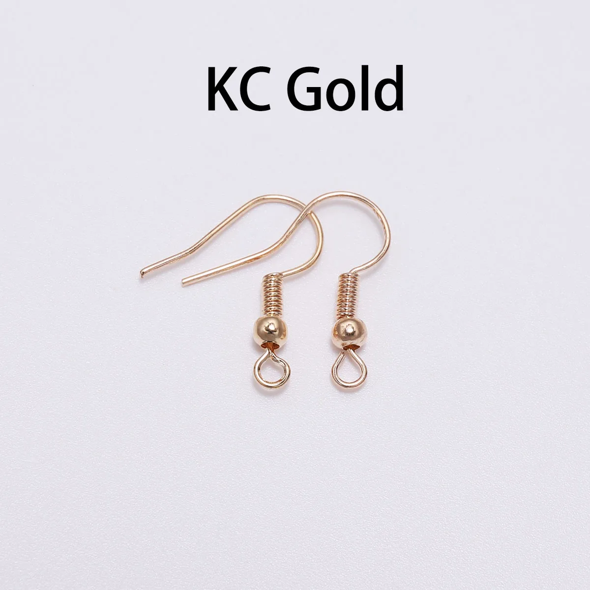 KC Gold 100 шт 20*17 мм золотые серебряные антикварные бронзовые серьги для ушей крючки застежки фурнитура серьги провода для изготовления ювелирных изделий - Цвет: KC Gold