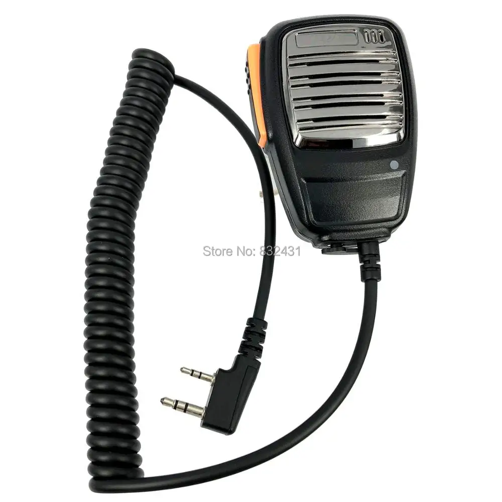 Metal Mask 2 Pin Speaker Mic for Baofeng Kenwood 4