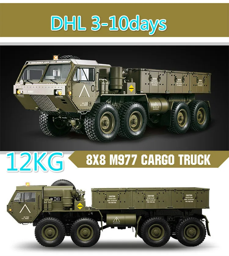 Максимальная нагрузка 10 кг 1:12 моделирование военные карты модель 8-роуд военный карты буксировочный трос модели RC пульт дистанционного управления Управление автомобиля игрушки для подростков