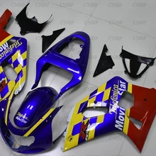GSXR600 GSXR750 GSXR1000 2000-2003 K12 тела Наборы GSX R 600 750 1000 2001 2003 синий и красный цвета желтый набор для всего тела