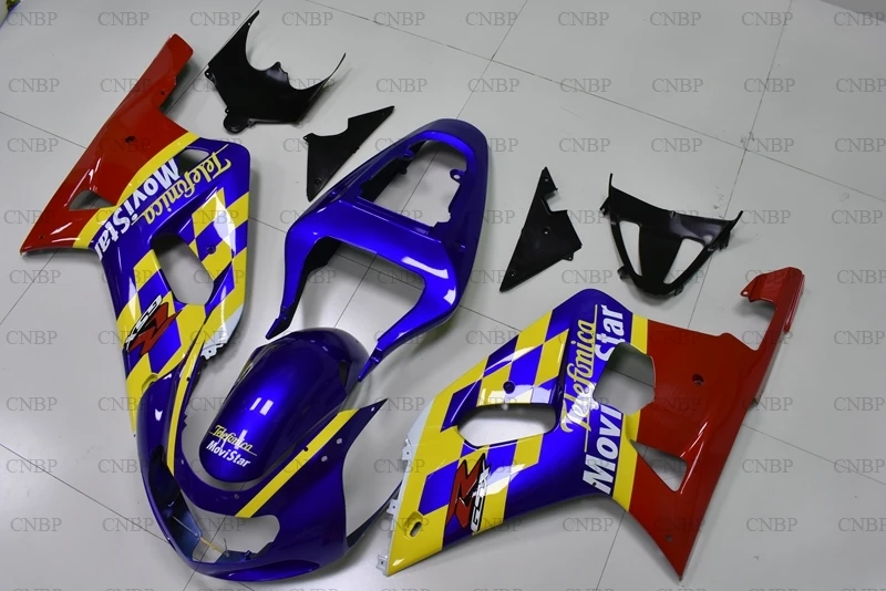 GSXR600 GSXR750 GSXR1000 2000 2003 K12 комплекты корпусов GSX R 600 750 1000 2001 Синий Красный Желтый Детские комплекты|Пластиковые и