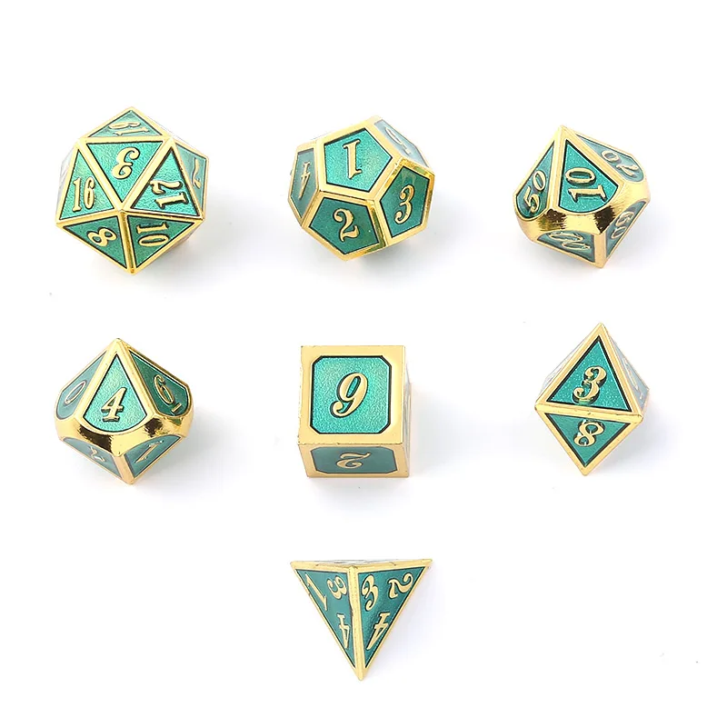 

Dnd Dobbelstenen Metalen Rpg Set Polyhedrale Dungeons And Dragons D20 10 8 12 Tafel Game Zinklegering Zilveren Dices Patroon Dig