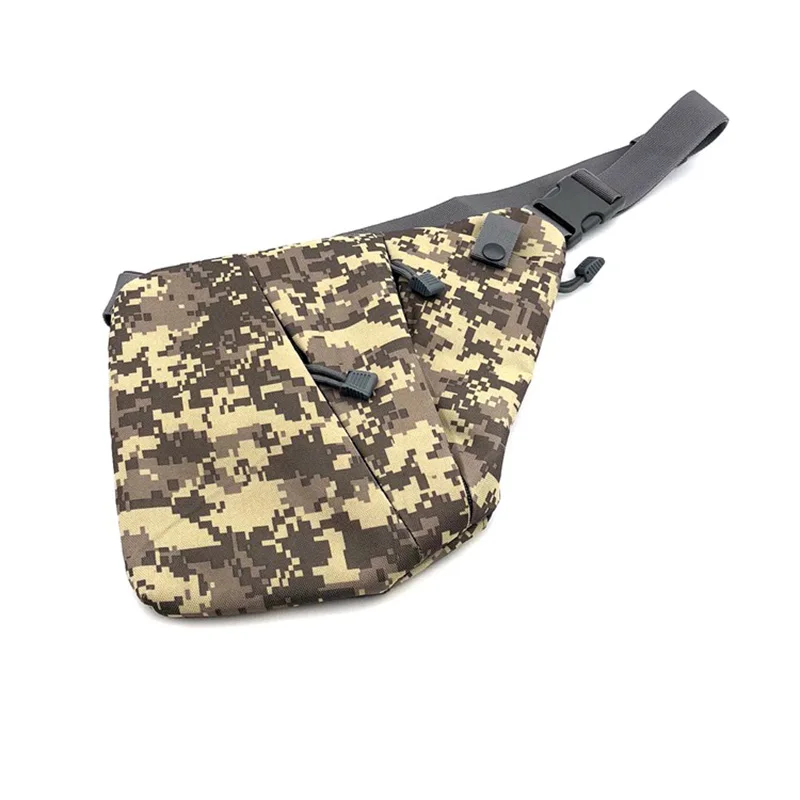 Tactical Men's Chest Bag Nylon Camouflage Sling Pack Male Travel Left /Right Shoulder Crossbody Messenger Bag Phone Key Pouch