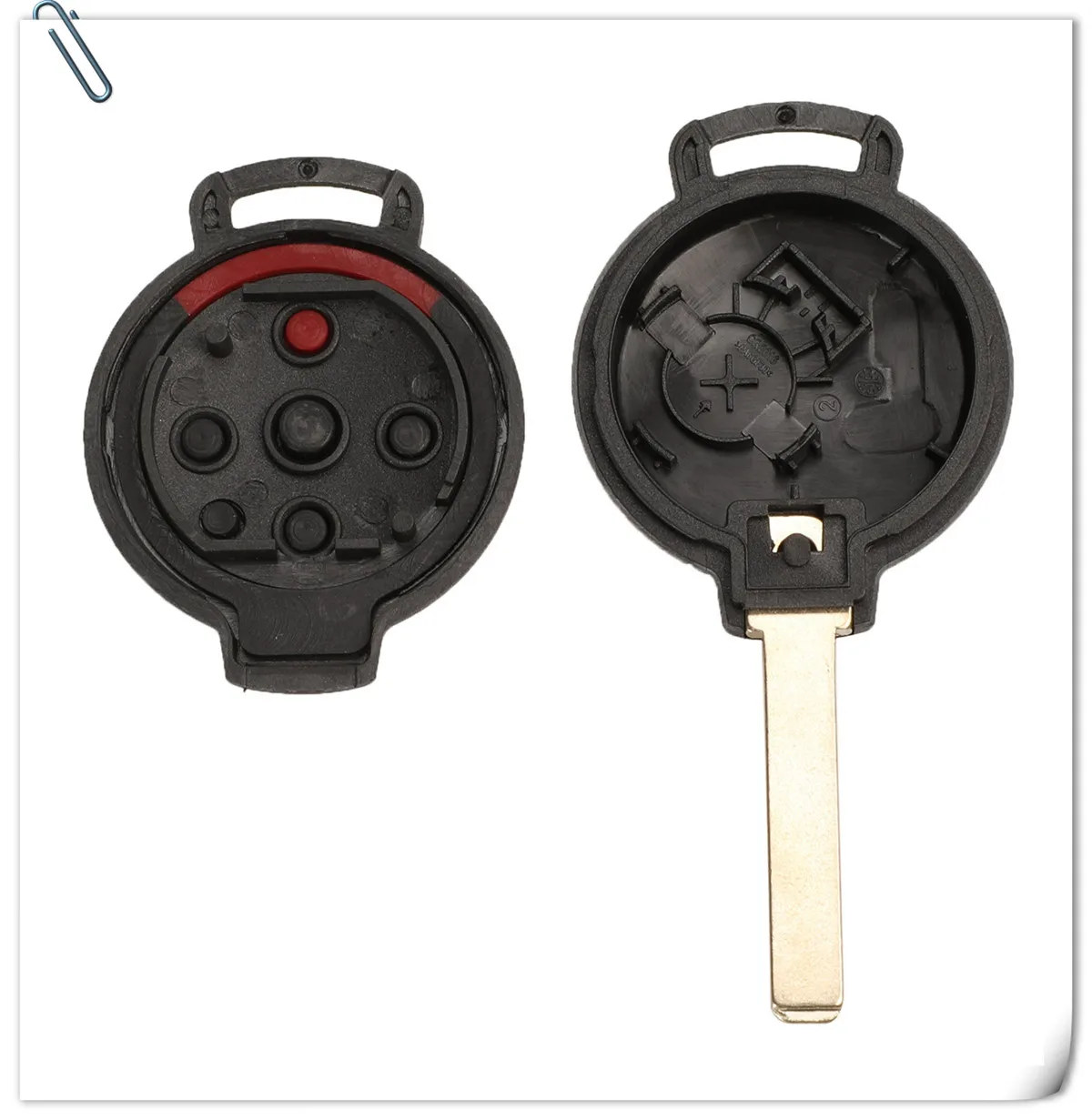 Keyforkess 10 pz/lotto 3/4 pulsanti telecomando FOB portachiavi per MERCEDES BENZ SMART CAR CITY ROADSTER FORTWO - HTB1.3gWeRGw3KVjSZFwq6zQ2FXaK