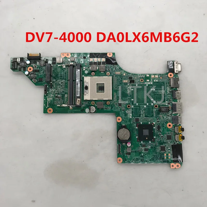 Высокое качество для DV7-4000 DV7T DV6 DV6-3000 материнская плата ноутбука DA0LX6MB6G2 DDR3 HM55 100%